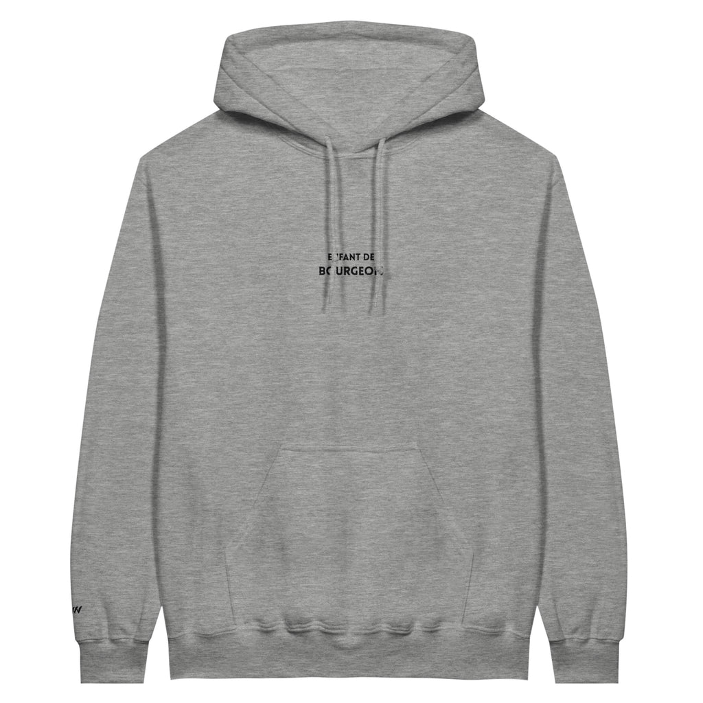 sweat gris clair enfant de bourgeois brodé reference politique le pen 