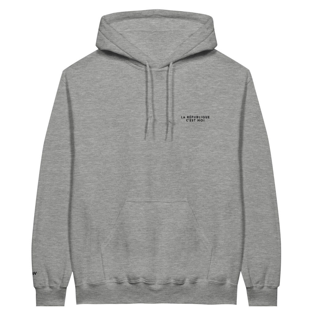 sweat gris clair la republique cest moi référence politique melenchon