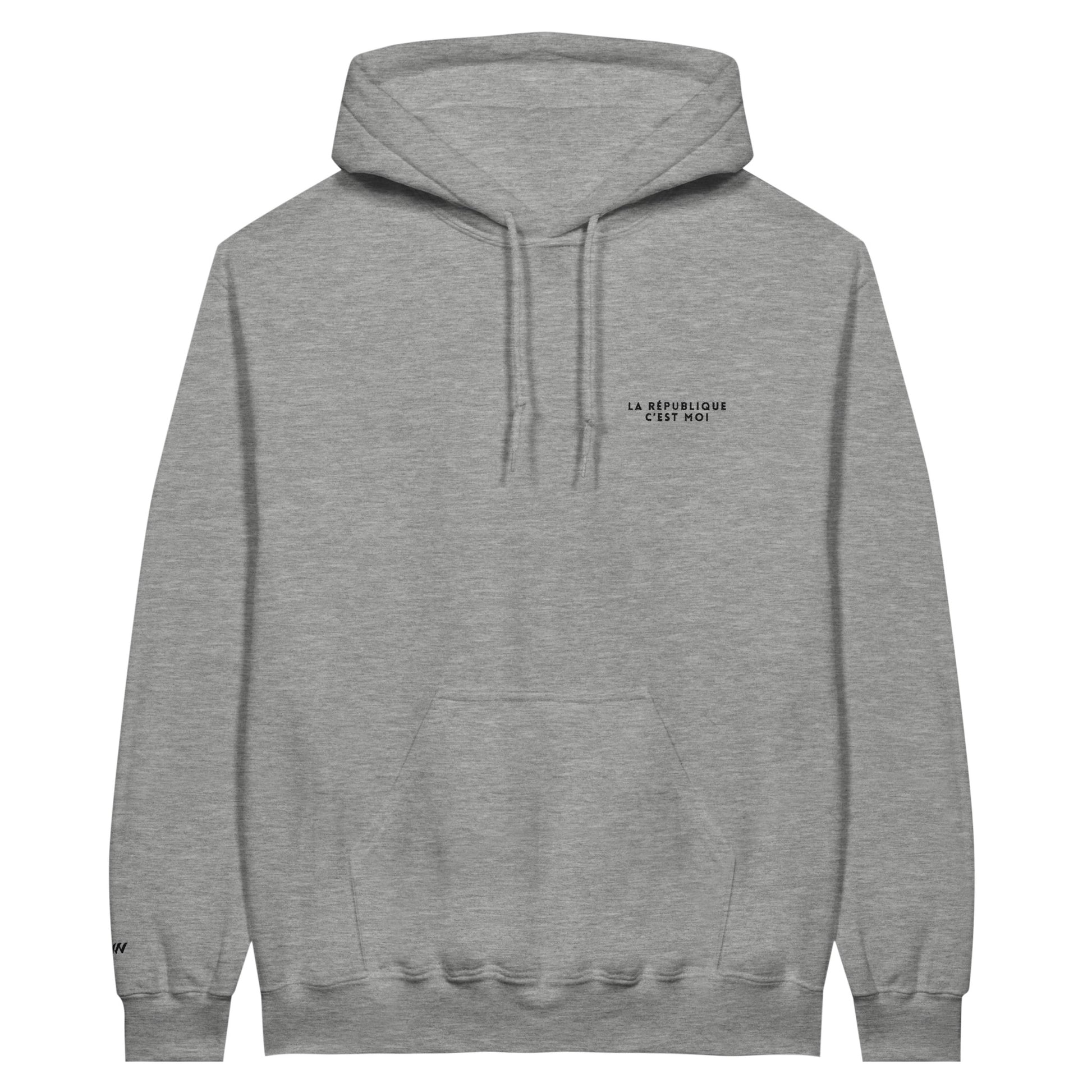sweat gris clair la republique cest moi référence politique melenchon