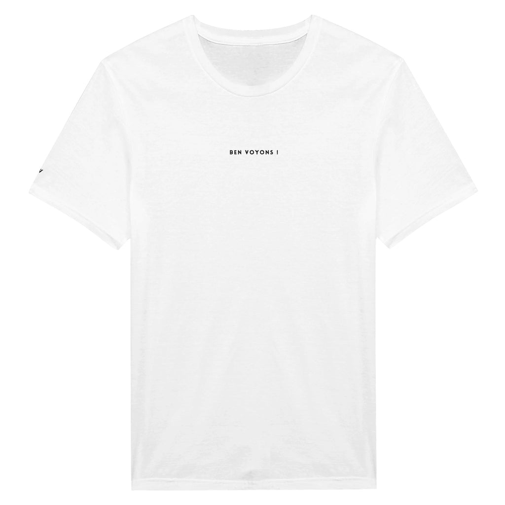 t-shirt blanc brodé ben voyons reference politique zemmour