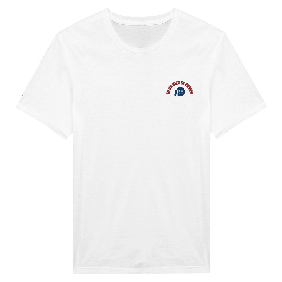 t-shirt blanc brodé ca va bien se passer reference politique bardella darmanin