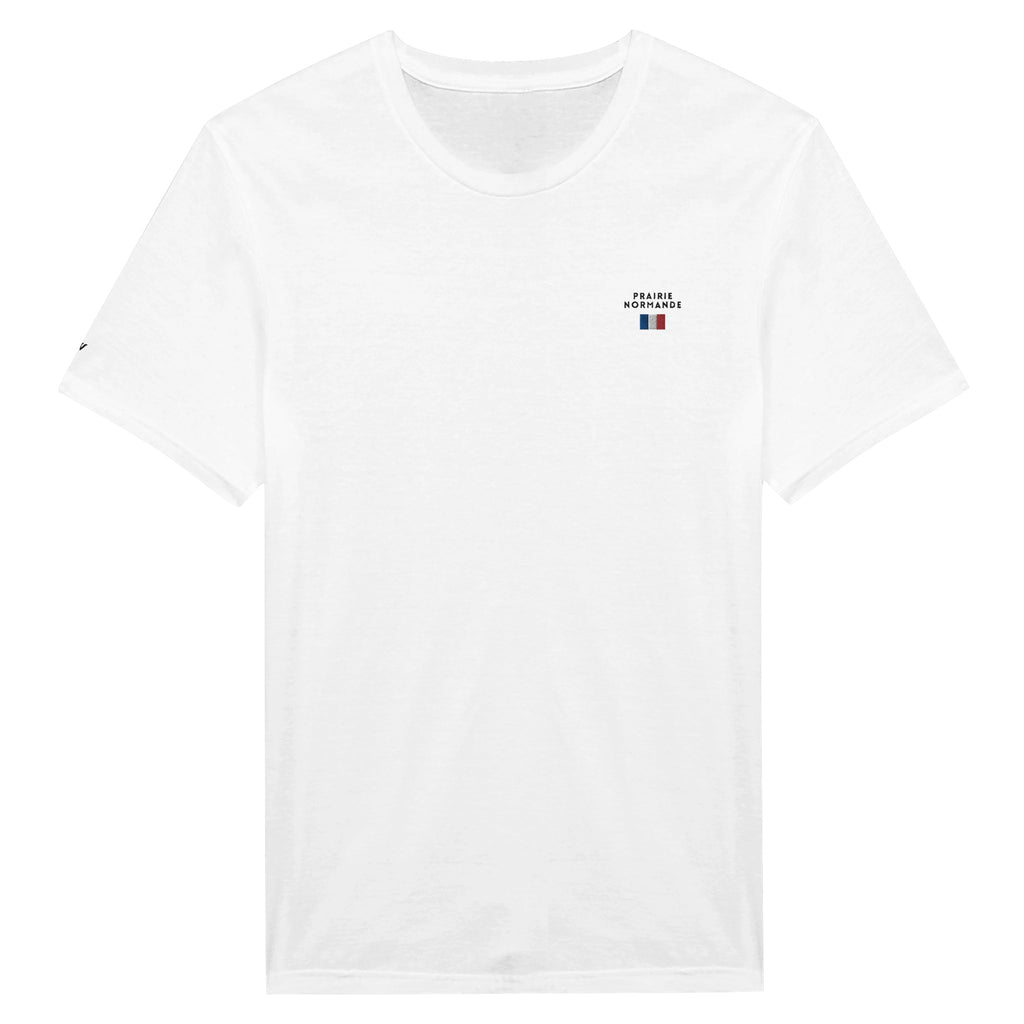 t-shirt blanc brodé prairie normande référence politique bardella