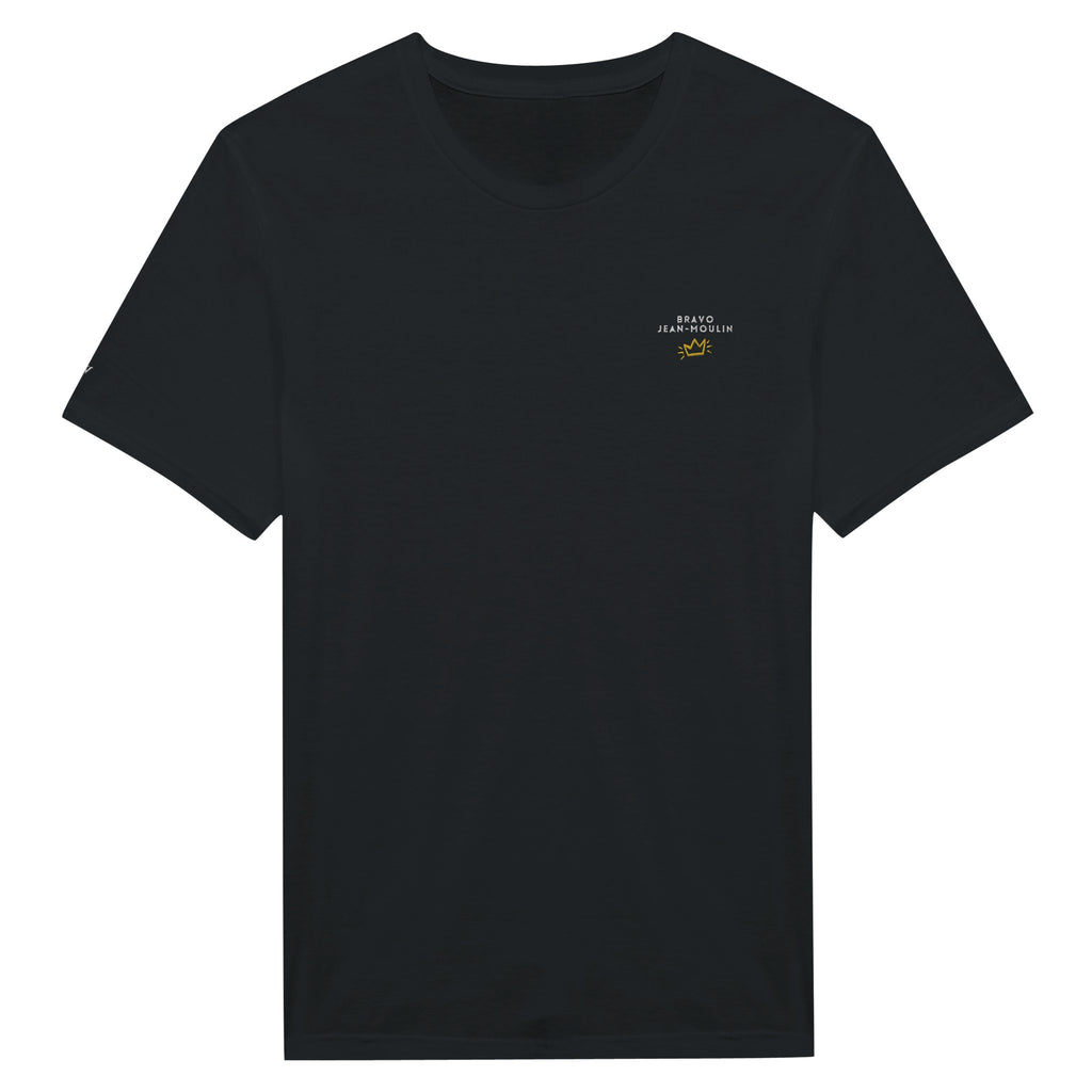 t-shirt noir brodé bravo jean moulin reference politique bardella
